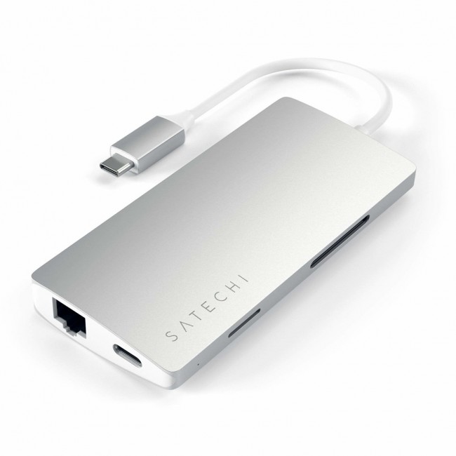 Satechi ST-TCMA2S laptop dock/port replicator USB 3.2 Gen 1 (3.1 Gen 1) Type-C Silver