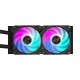 GIGABYTE AORUS WATERFORCE X II 240 AIO Liquid CPU Cooler - 2x120mm ARGB Fans, full-color LCD, DAISY-CHAIN, Intel LGA 1851 and AMD AM5 Compatible
