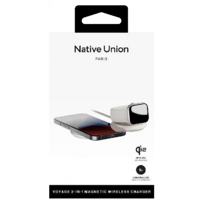 Native Union Voyage 2-In-1 Wireless Charger Sandstone