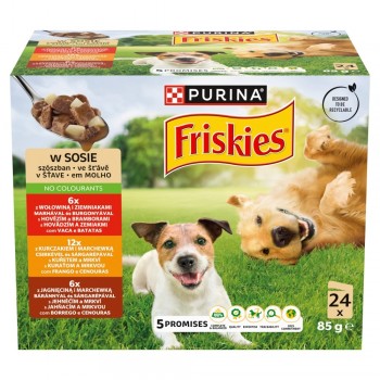 PURINA Friskies in sauce - wet dog food - 24x85g