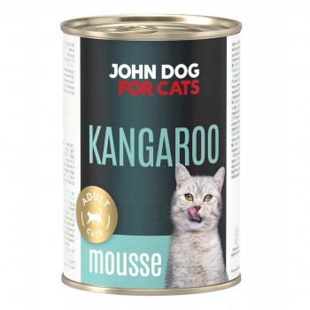JOHN DOG For cats Kangaroo Mousse - wet cat food - 400g