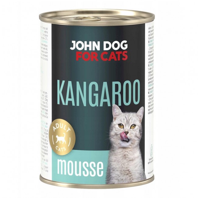 JOHN DOG For cats Kangaroo Mousse - wet cat food - 400g JOHN DOG For cats Kangaroo Mousse - wet cat food - 400g