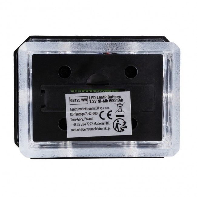 GreenBlue Solar LED Pole Light, 60x40mm, Envelope-shaped Canopy, 3200K, GB125 WW