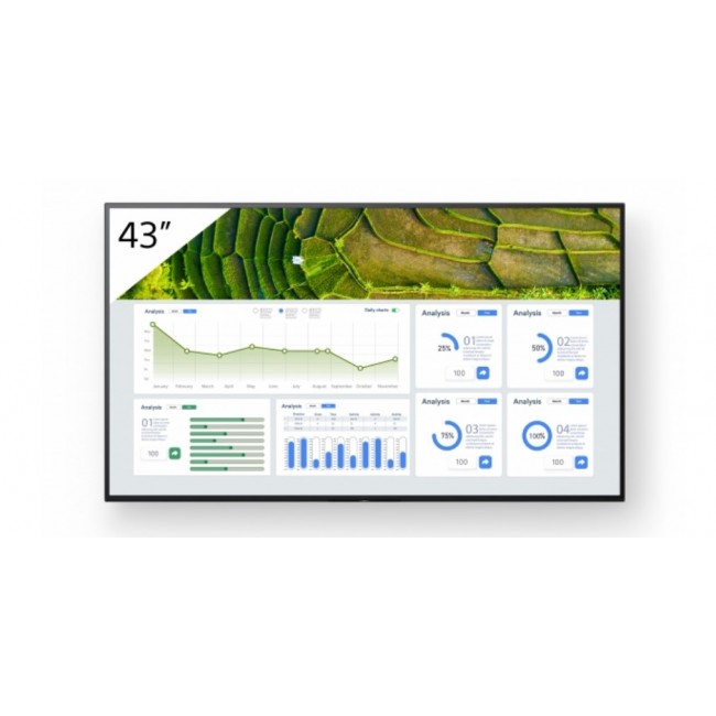 Sony FW-43BZ30L Signage Display Digital signage flat panel 109.2 cm (43 Sony FW-43BZ30L Signage Display Digital signage flat panel 109.2 cm (43