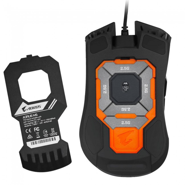 Gigabyte AORUS M5, gaming mouse, USB, optical