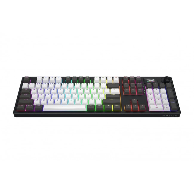 HATOR Skyfall Pro Wireless 100 keyboard Gaming USB + RF Wireless + Bluetooth QWERTY US English Black, Grey HATOR Skyfall Pro Wireless 100 keyboard Gaming USB + RF Wireless + Bluetooth QWERTY US English Black, Grey