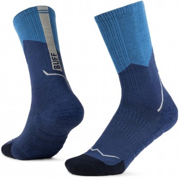 BUFF Merino MW Crew Socks MWC1 Socks, Blue L