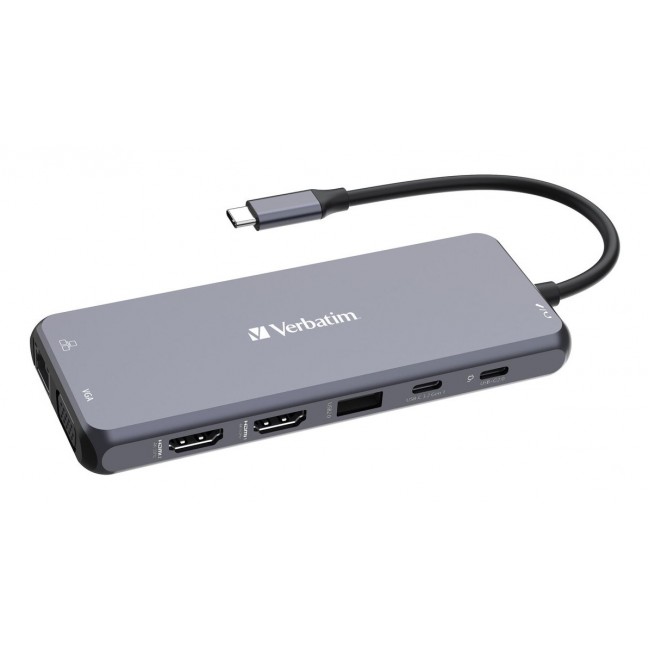 Verbatim 16105448 interface hub USB Type-C Grey