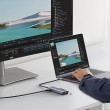 Ugreen CM512 90568 USB-C adapter 2 USB-A 3.0 / HDMI / RJ45 / SD and TF card reader / USB-C PD 100 W Grey