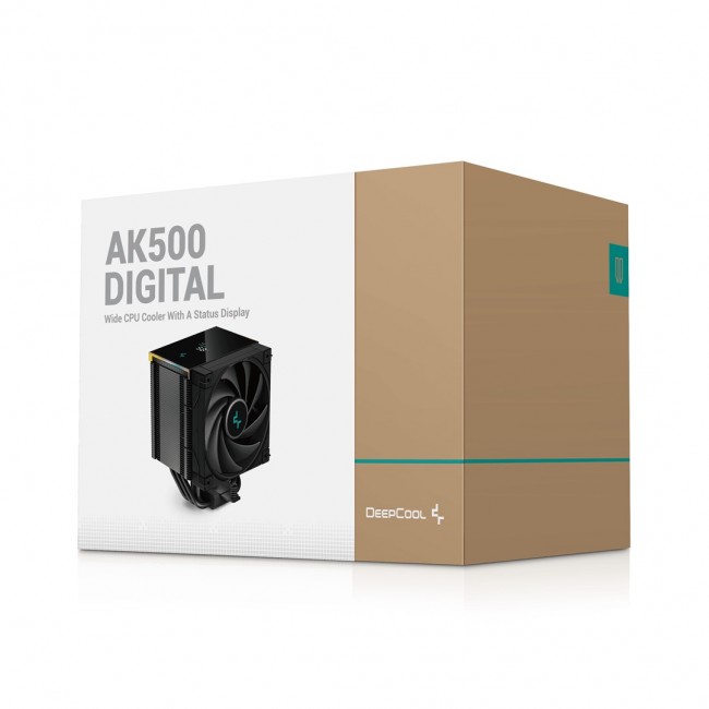 DeepCool AK500 Digital Processor Air cooler 12 cm Black 1 pc(s) DeepCool AK500 Digital Processor Air cooler 12 cm Black 1 pc(s)