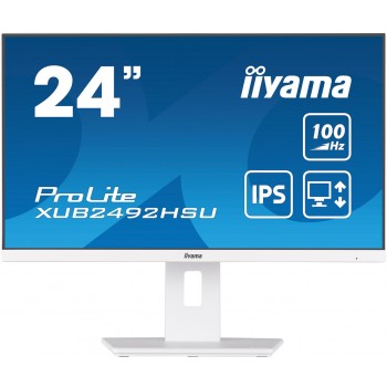 iiyama 24 IPS technology panel with 150mm height adjustable stand and 100Hz refresh rate