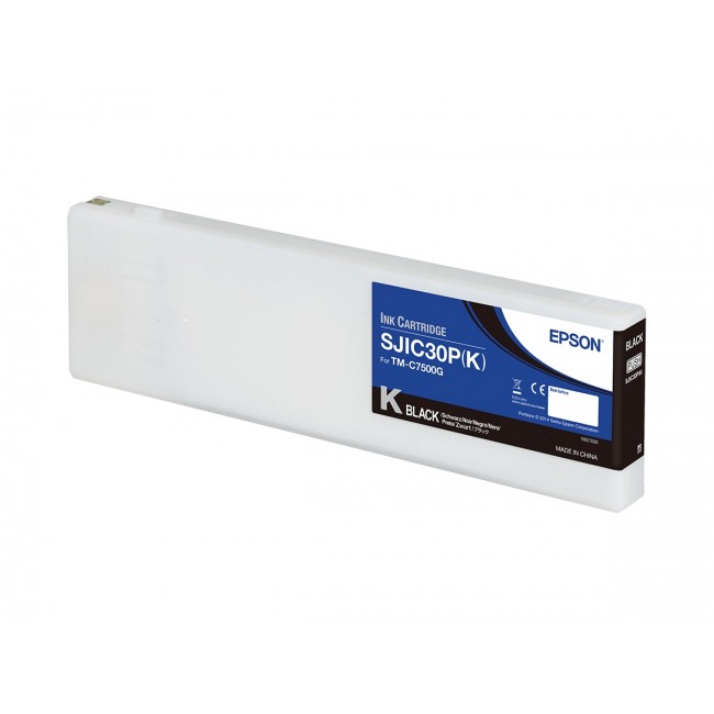 Epson SJIC30P(K): Ink cartridge for ColorWorks C7500G (Black) Epson SJIC30P(K): Ink cartridge for ColorWorks C7500G (Black)