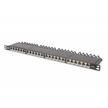 Patch panel high density 19'' 24x RJ45, 0.5U
