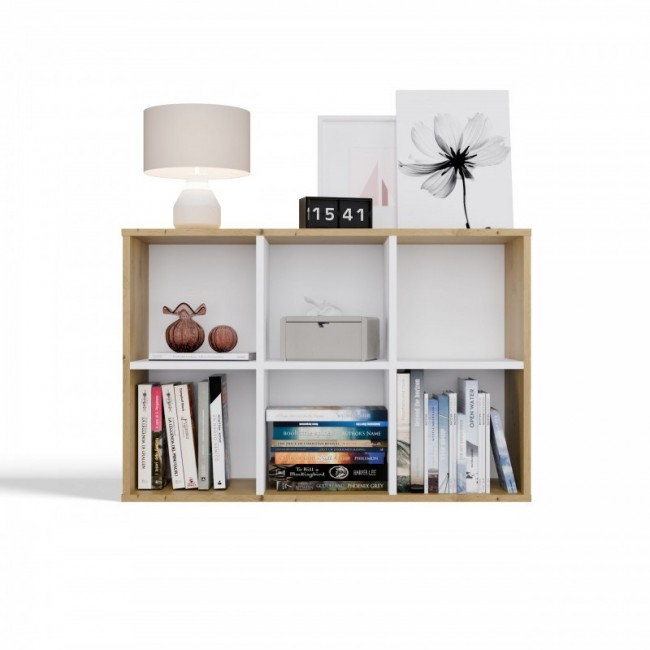 MALAX MINI 2X3 ARTISAN/WHITE BOOKCASE MALAX MINI 2X3 ARTISAN/WHITE BOOKCASE