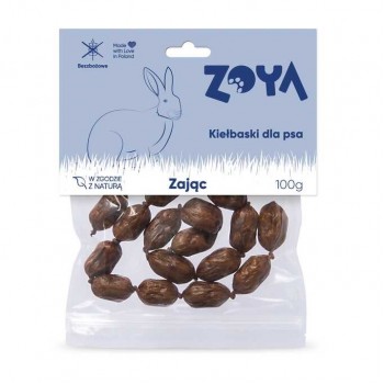 ZOYA Hare sausages - dog treat - 100g