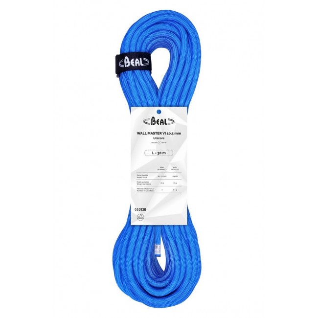 Rope beal wall master unicore 10.5mm 30m - blue BEAL Rope beal wall master unicore 10.5mm 30m - blue BEAL