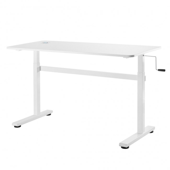 Manual height adjustable desk Ergo Office, max 40 kg, max height 117cm, with a top for standing and sitting work, ER-401 W