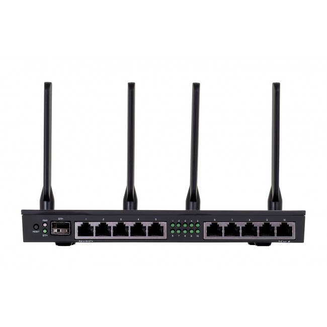 Mikrotik RB4011iGS+5HacQ2HnD-IN wireless router Gigabit Ethernet Dual-band (2.4 GHz / 5 GHz) Black