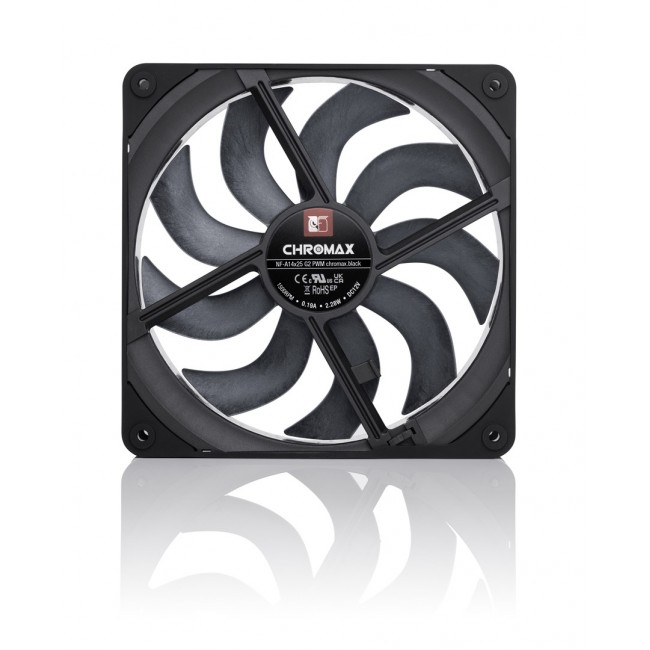 Noctua NF-A14x25 G2 PWM chromax.black Next-gen black 140mm fan Noctua NF-A14x25 G2 PWM chromax.black Next-gen black 140mm fan