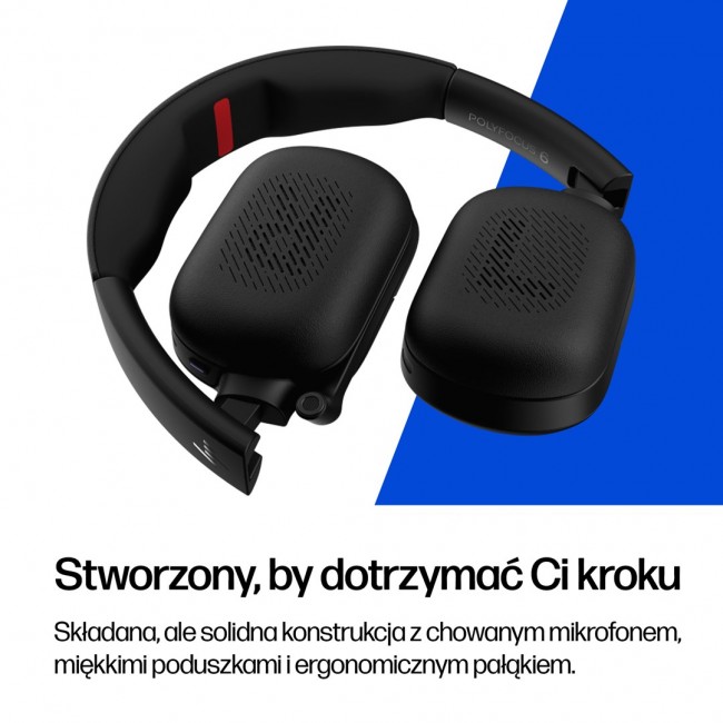 HP Poly Focus 625 Fold Stereo Bluetooth Headset HP Poly Focus 625 Fold Stereo Bluetooth Headset