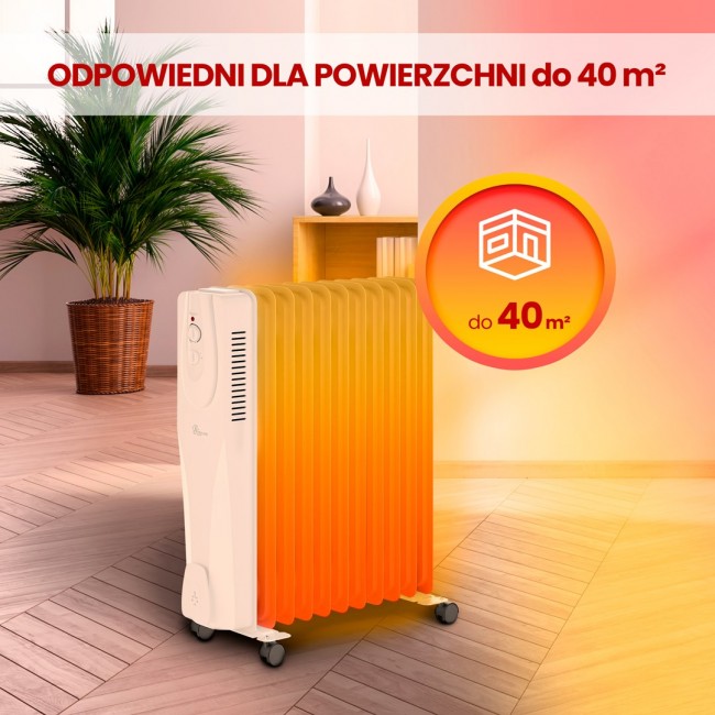 Extralink Oil filled radiator NY-25W1 2500W, 11 fins