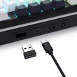 REDRAGON K746WB-RGB-PRO keyboard USB + RF Wireless + Bluetooth Black