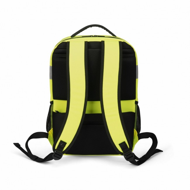 DICOTA P20471-17 backpack Rucksack Black, Grey, Yellow Recycled polyethylene terephthalate (rPET)
