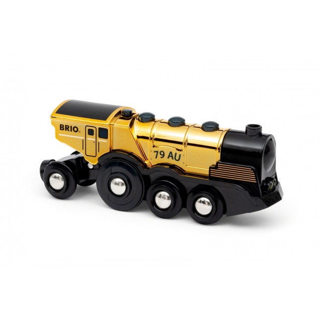 BRIO Goldene Batterielok mit Licht und Sound