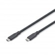 Digitus USB silicone cable, USB4 version 2.0, USB 80Gbps, 1.5 m, black