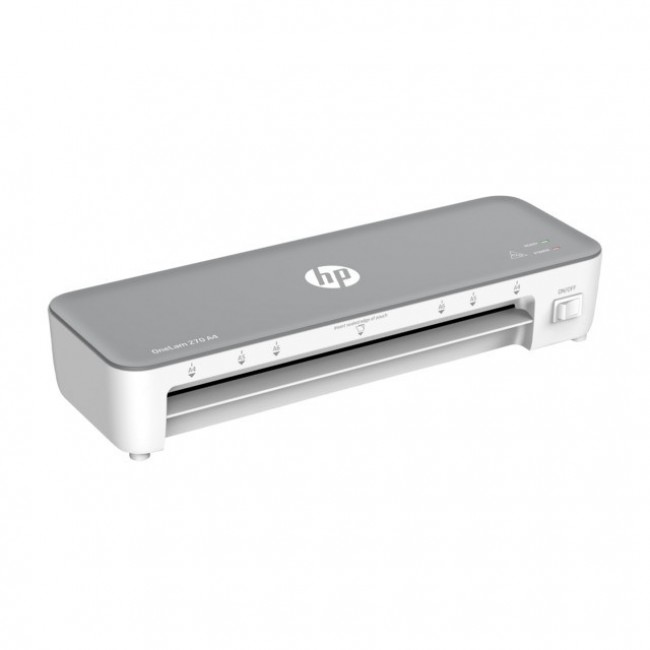 HP OneLam 270 laminator, A4, Hot, 5 pouches: A4/80 mic, grey HP OneLam 270 laminator, A4, Hot, 5 pouches: A4/80 mic, grey