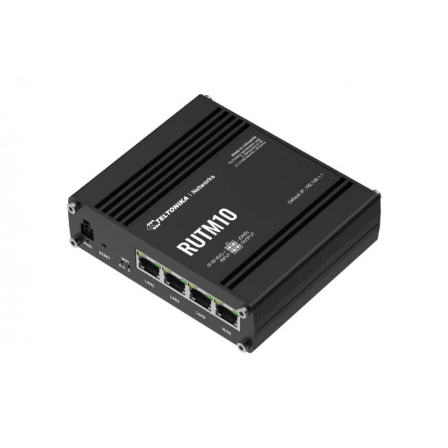 Teltonika RUTM10 wireless router Gigabit Ethernet Dual-band (2.4 GHz / 5 GHz) Black Teltonika RUTM10 wireless router Gigabit Ethernet Dual-band (2.4 GHz / 5 GHz) Black