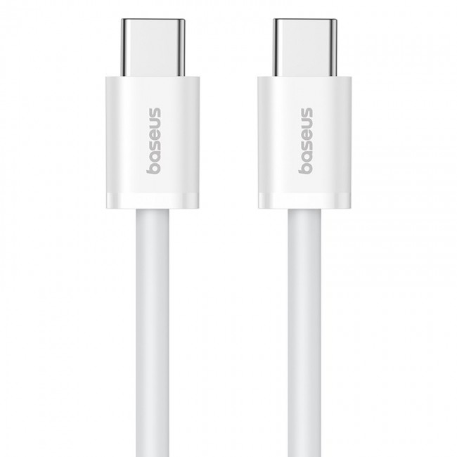 Baseus Superior USB C to USB C data cable 1 m 30 W White Baseus Superior USB C to USB C data cable 1 m 30 W White