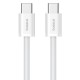 Baseus Superior USB C to USB C data cable 1 m 30 W White Baseus Superior USB C to USB C data cable 1 m 30 W White