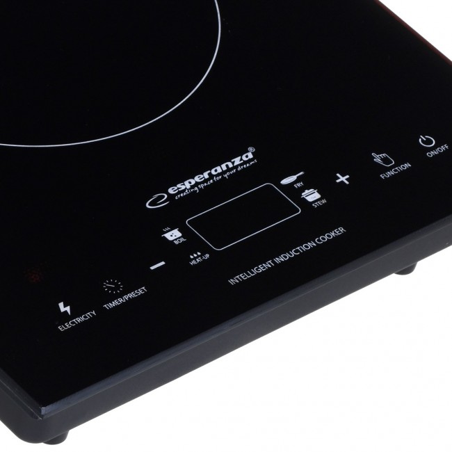 Esperanza EKH009 hob Black Countertop 28 cm Zone induction hob 1 zone(s)