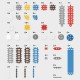 Marioinex Mini Waffle Building Blocks, 140 pieces