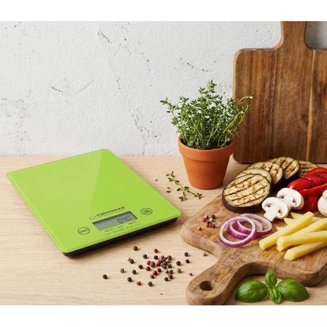 Esperanza EKS002G kitchen scale Electronic kitchen scale Green,Yellow Countertop Rectangle