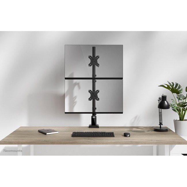 Neomounts DS60-600BL2V Dual monitor arm 10-32