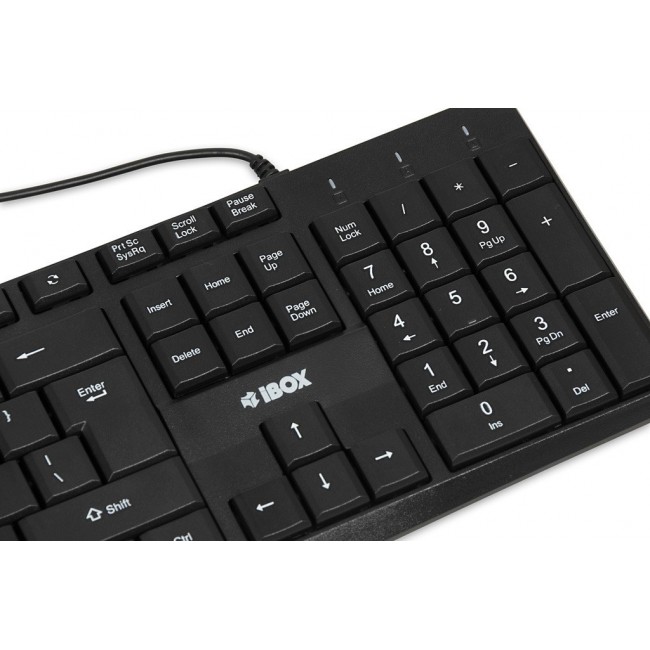 iBox IKC2010B keyboard Home USB QWERTY English Black