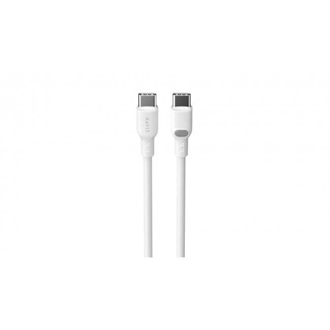 Havit CB6280 - USB Type C to USB Type C cable, 1 m (white)