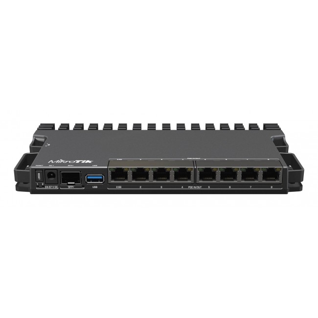 Mikrotik RB5009UPR+S+IN wired router 2.5 Gigabit Ethernet, Gigabit Ethernet Black