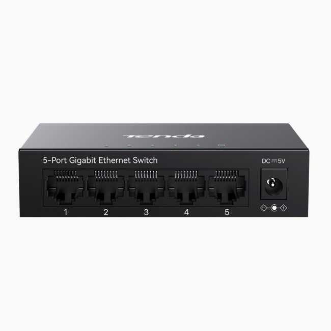 Tenda TEG1005M network switch Unmanaged L2 Gigabit Ethernet (10/100/1000) Black Tenda TEG1005M network switch Unmanaged L2 Gigabit Ethernet (10/100/1000) Black