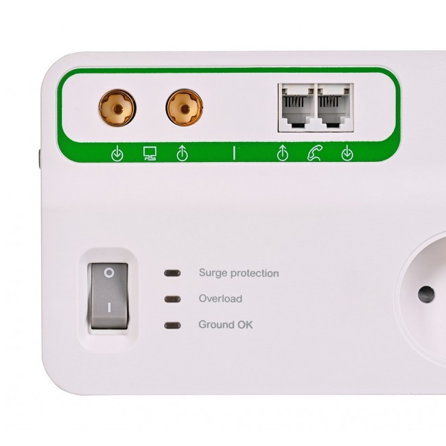 APC PMF83VT-FR surge protector White 8 AC outlet(s) 230 V 3 m