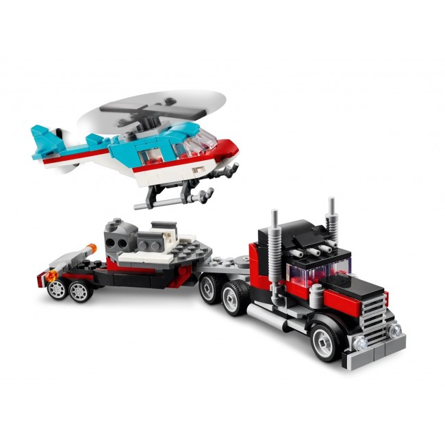 LEGO CREATOR 3 IN 1 31146 FLATBED TRUCK WITH HELICOPTER LEGO CREATOR 3 IN 1 31146 FLATBED TRUCK WITH HELICOPTER