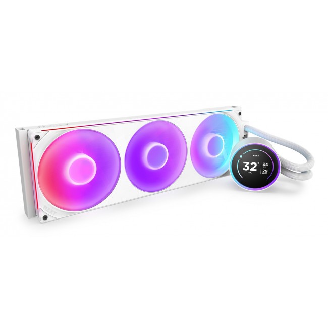 NZXT Kraken Elite 420 RGB Processor All-in-one liquid cooler 14 cm White 1 pc(s)