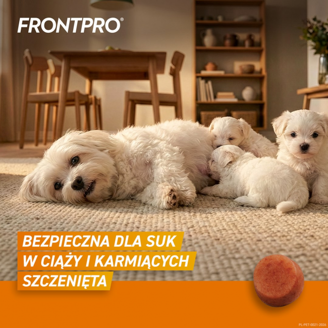 FRONTPRO Flea and tick tablets for dog (2-4 kg) - 3x 11,3mg