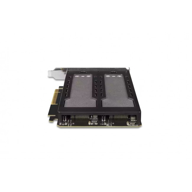 Icy Dock MB842MP-B storage drive enclosure SSD enclosure Black, Silver M.2