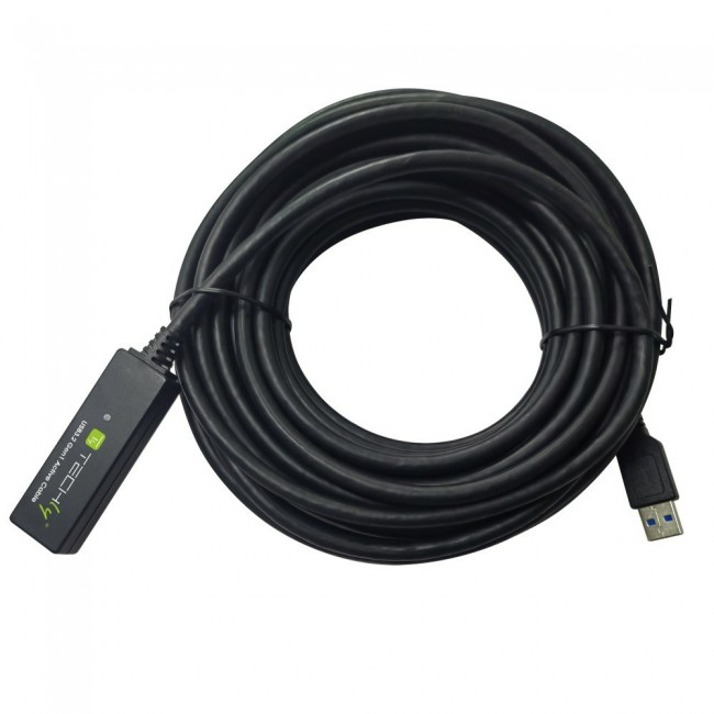Techly ICUR30100G USB cable USB 3.2 Gen 1 (3.1 Gen 1) 10 m USB A Black Techly ICUR30100G USB cable USB 3.2 Gen 1 (3.1 Gen 1) 10 m USB A Black