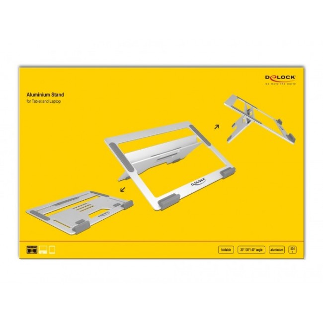 DeLOCK Tablet and Laptop Stand ideal for travelling DeLOCK Tablet and Laptop Stand ideal for travelling