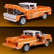 Mattel Brick Shop Hot Wheels Custom 62 Chevy Pickup Building Toy Kit (858 Pieces), for Collectors