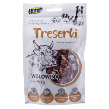 HILTON Treaning treats Beef - Dog treat - 80g